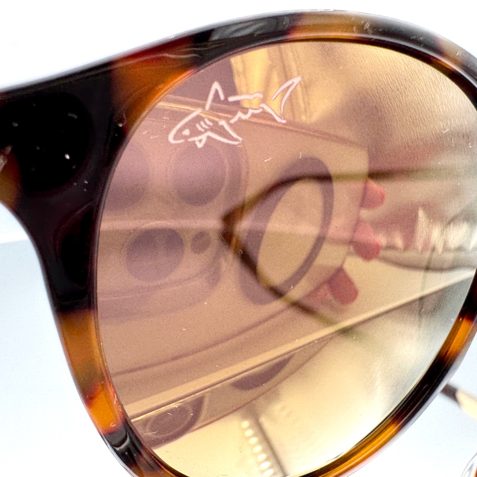 Greg Norman Round Sunglasses Tortoiseshell Turboflex 52-20-140 Brown Lens G2024S