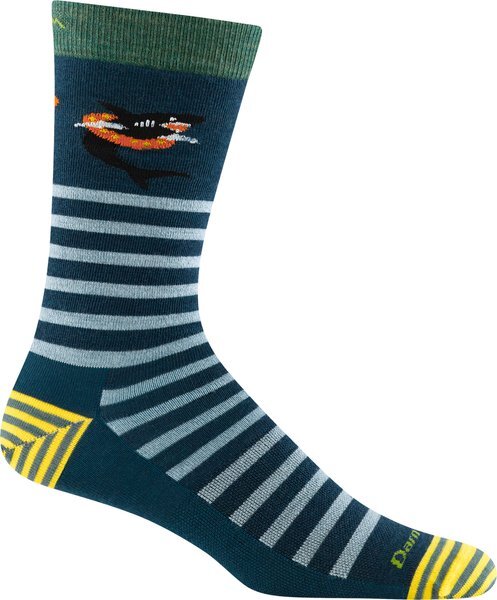 Darn Tough 6066 Dark Teal Men’s Animal Haus Crew Lightweight Octopus Sock Socks
