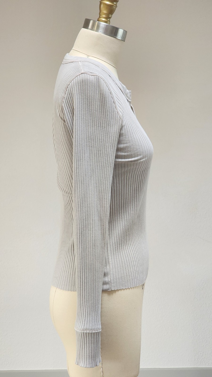 Aerie Love This Moment Ribbed Knit Longsleeve In S Xs Pt RN 54485 CA 03873