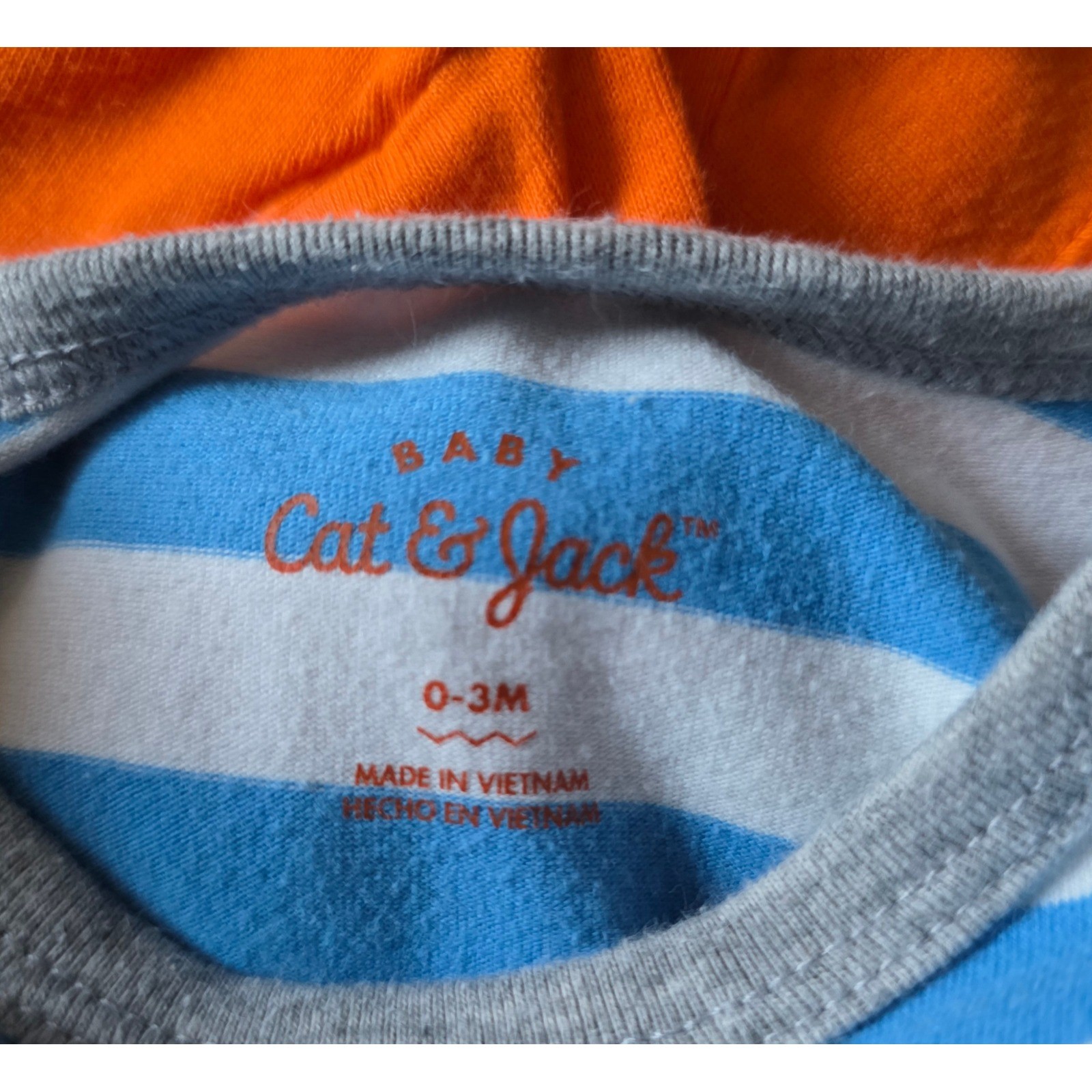 Cat & Jack Beach Bum Romper & Gerber Snappy Crab Onesie Bundle 0-3 Months