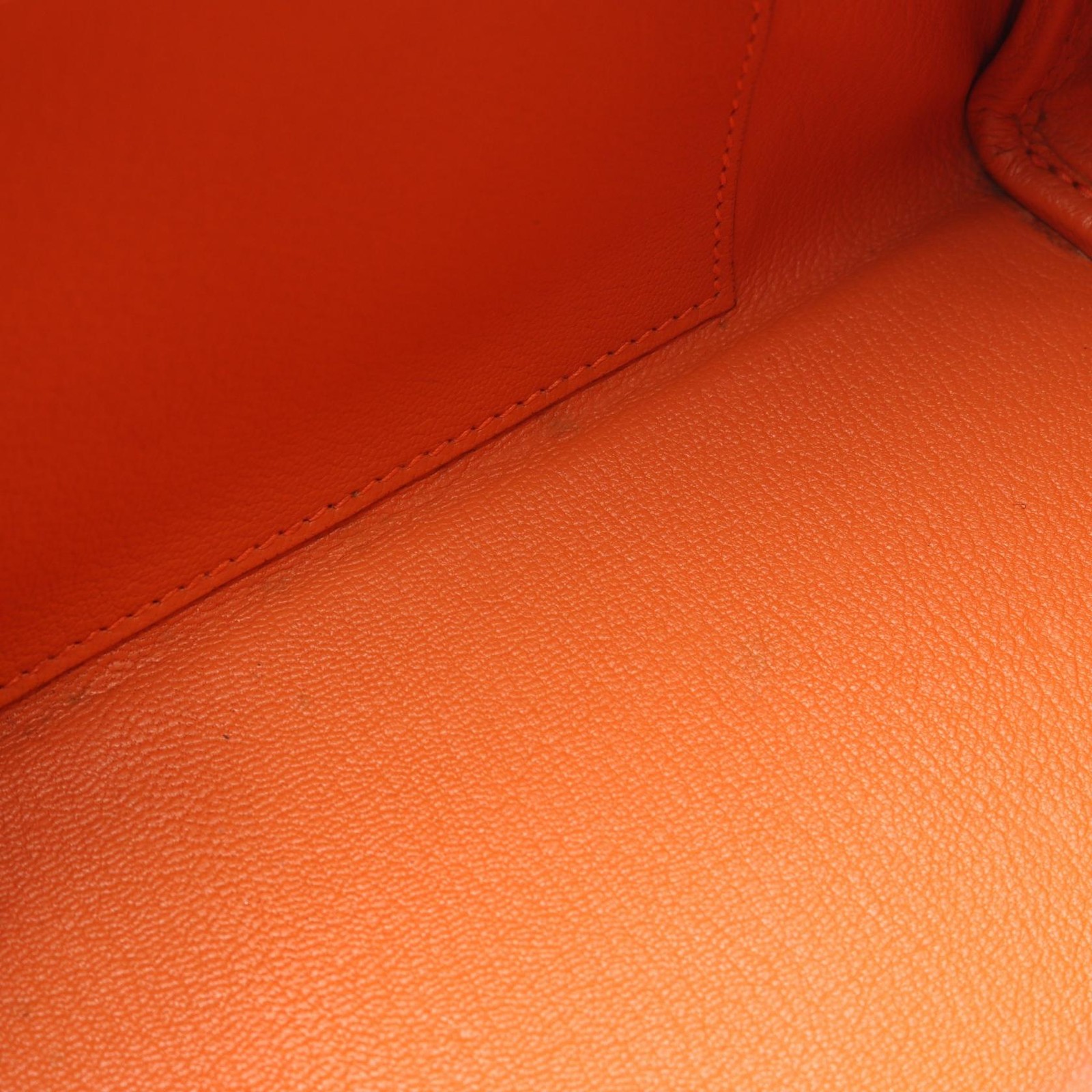 Hermes Bag Sac En Vie 26 Handbag Orange K Stamp 2007 Epsom Leather 10.2in 99