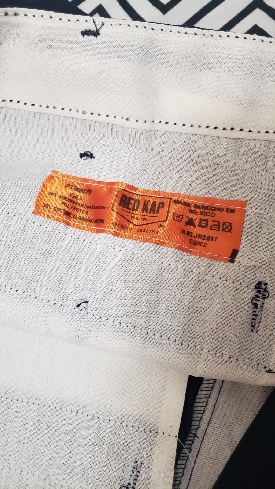 NWT Red Kap Industrial Cargo Pants 50×30 PT88 Navy Blue Work Pants