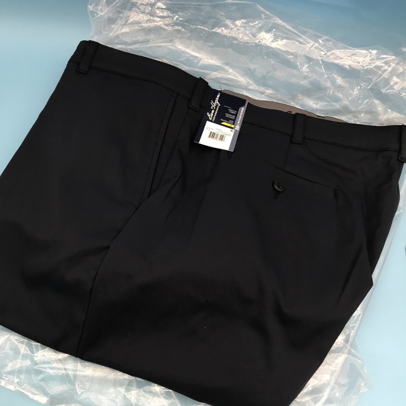 Ben Hogan Mens Performance Pants Stretch Fabric Size 46×30 Navy New