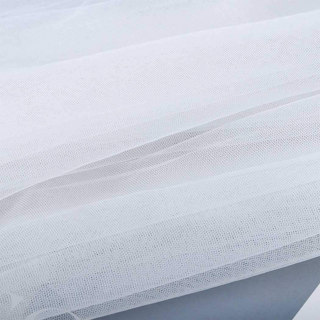 2 Tiers Bride Wedding Veil Short Fingertip Bridal Tulle Veil with Comb and Cu…