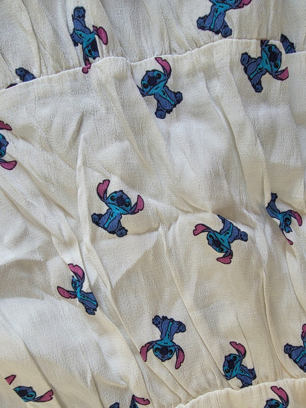 Disney 100 x Primark Lilo & Stitch Cami Dress White Tiered Sundress Size S Small