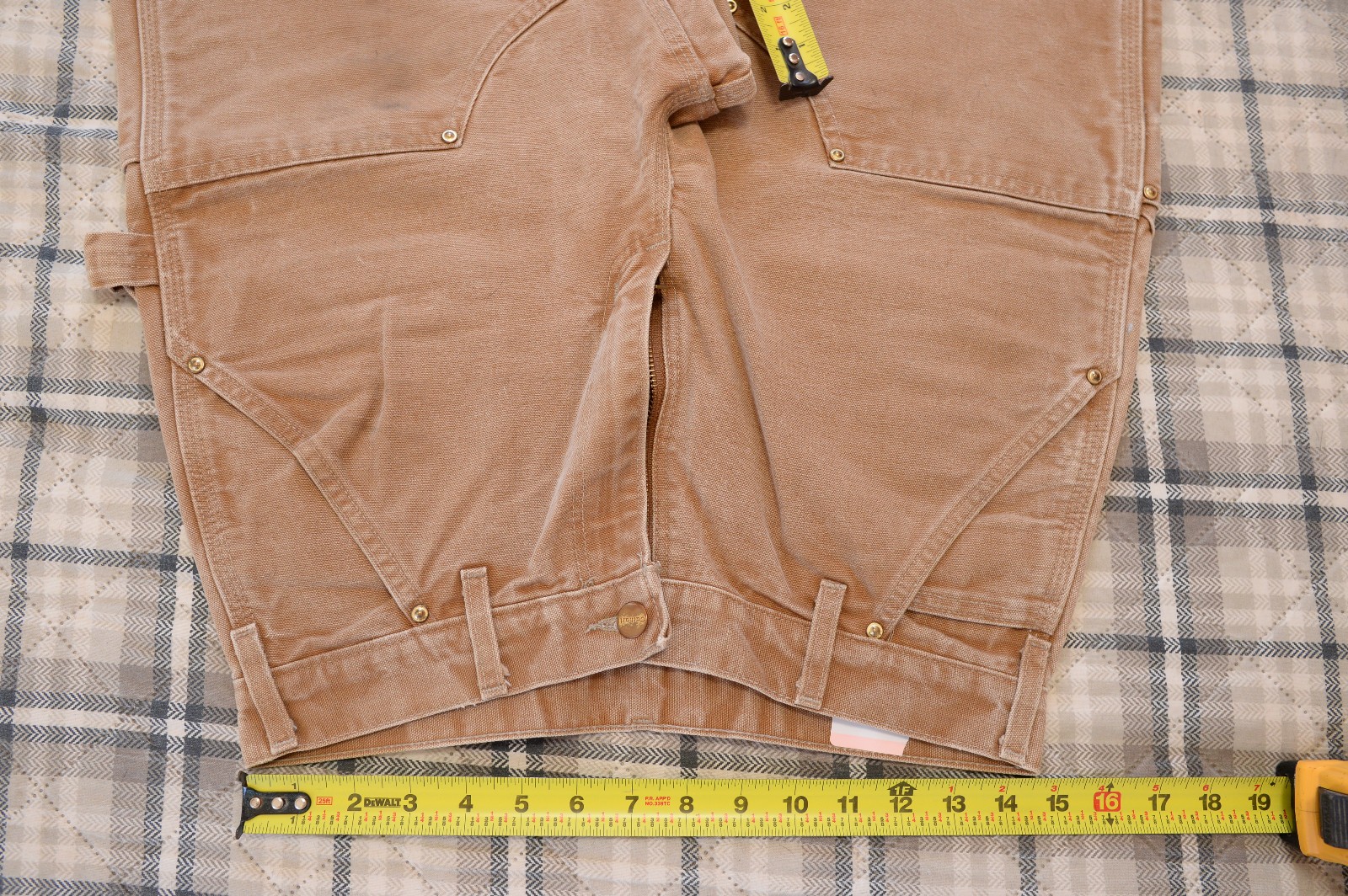 Vintage Carhartt Work Pants B01 BRN Double Knee Heavy Canvas 30 x 32 USA MADE