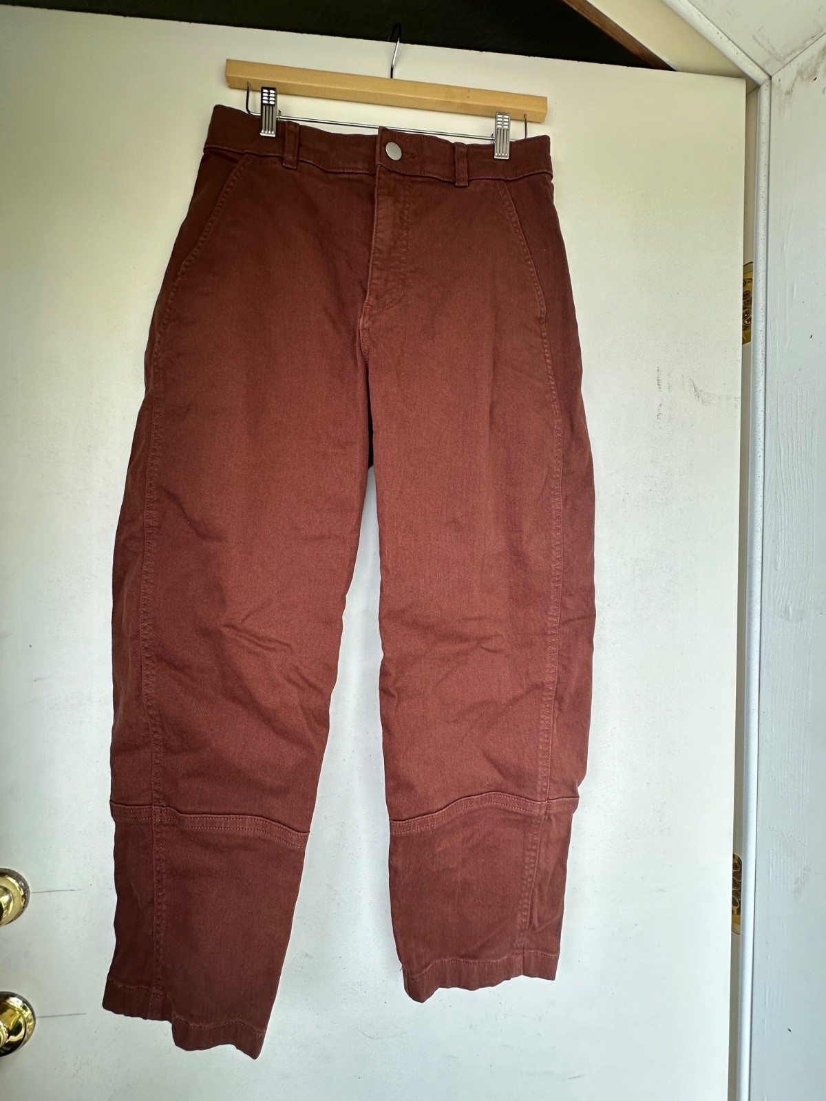 Everlane The Utility Barrel Pant in Rosewood Size 8