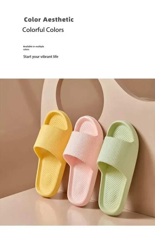 Non-slip EVA Soft Sole Massage Shower Shoes Waterproof Women Men Couples