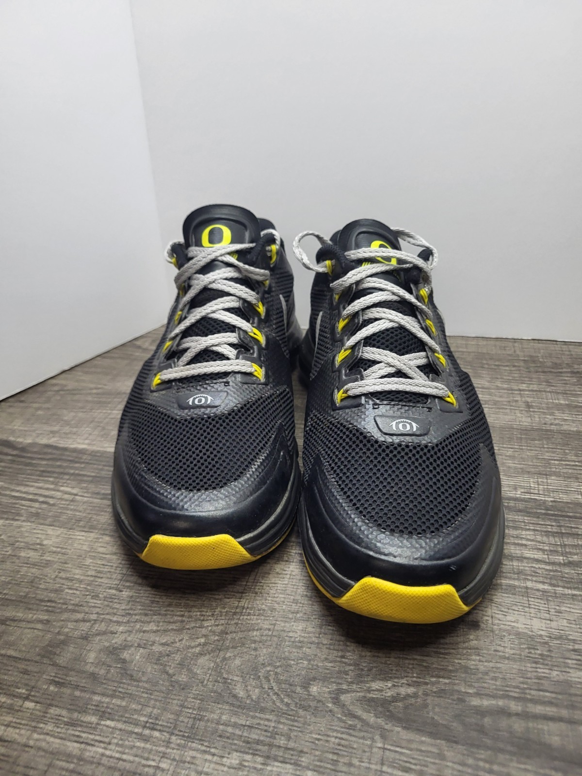 Nike Lunar TR1 Oregon Ducks Black Silver Yellow WTD 574266-003 Mens Size 10.5