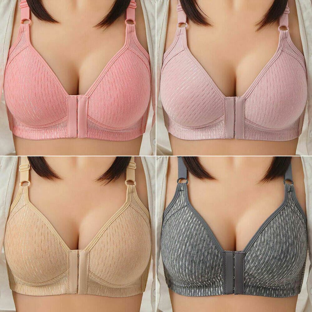 Push Up Bra Women Front Closure Wireless Lingerie Bras Vest Bralette Underwear