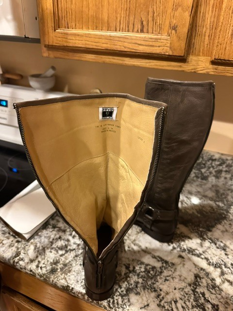 Frye Phillip Harness Tall boots Whiskey color, size 10 M