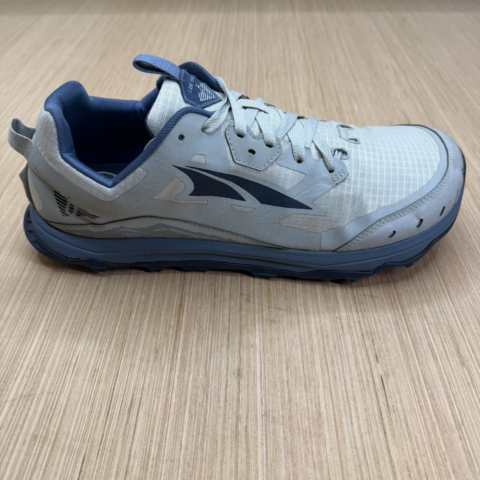 Altra Lone Peak 6 Hiking Trail Running Shoes Mens Size 14 Gray Blue Excellent