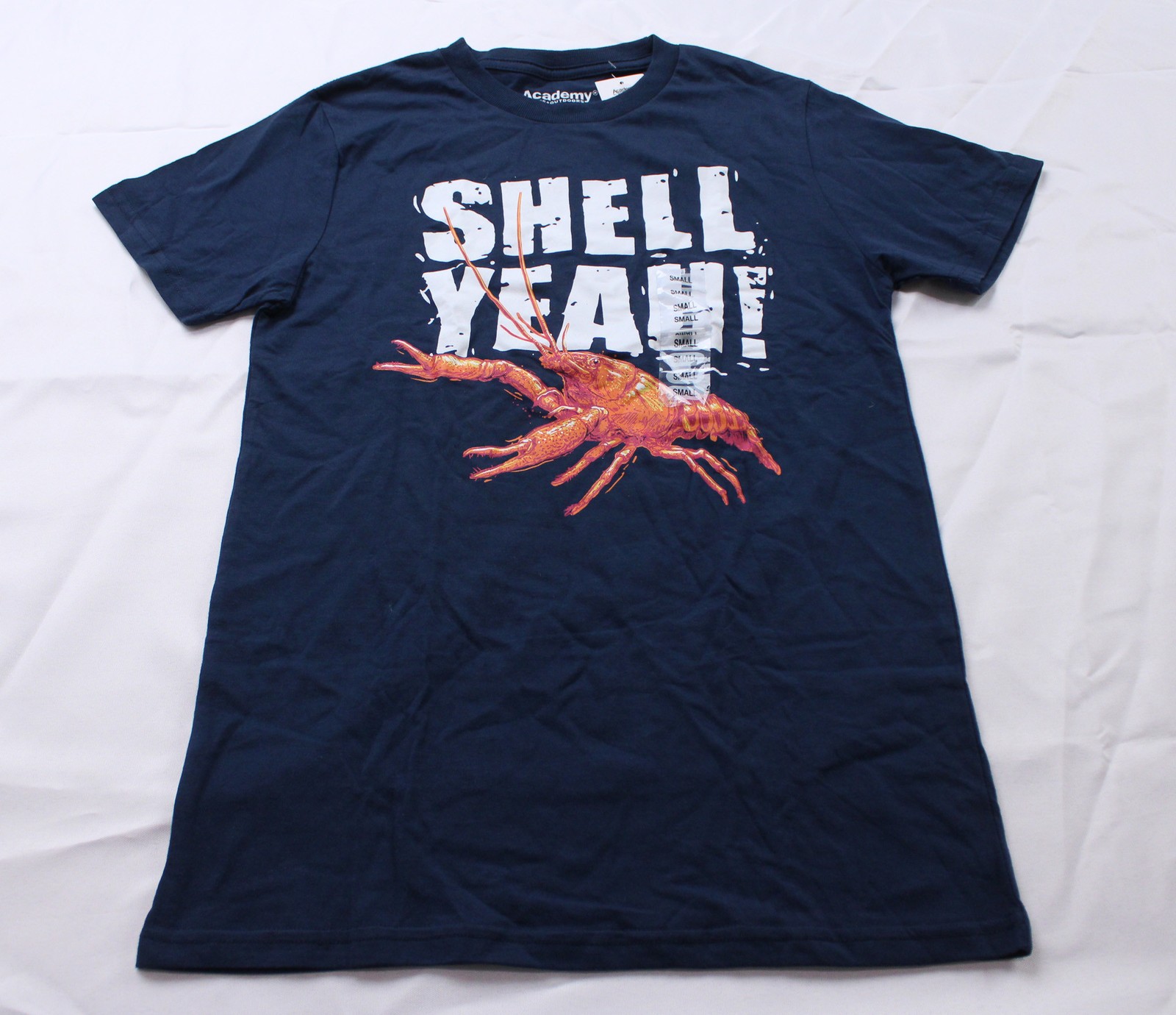 Academy Sports + Outdoors Adult’s Shell Yeah Graphic T-Shirt EH6 Navy Small NWT