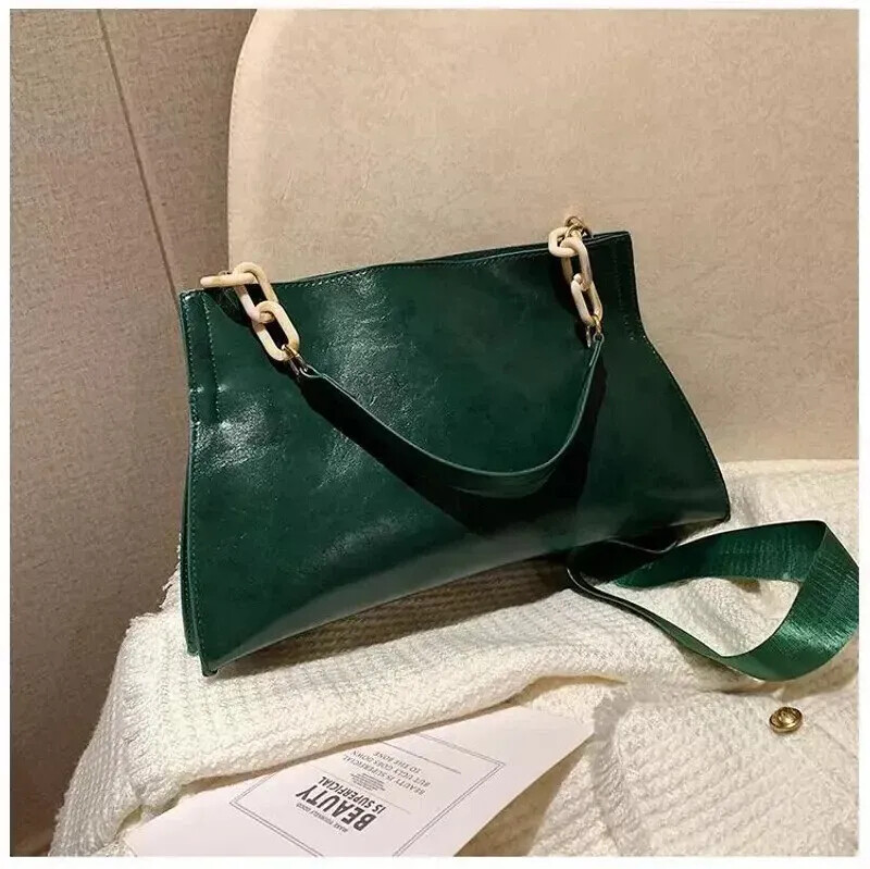 Women’s Large Capacity Soft Leather Shoulder Bag Crossbody Tote Handbag Purse