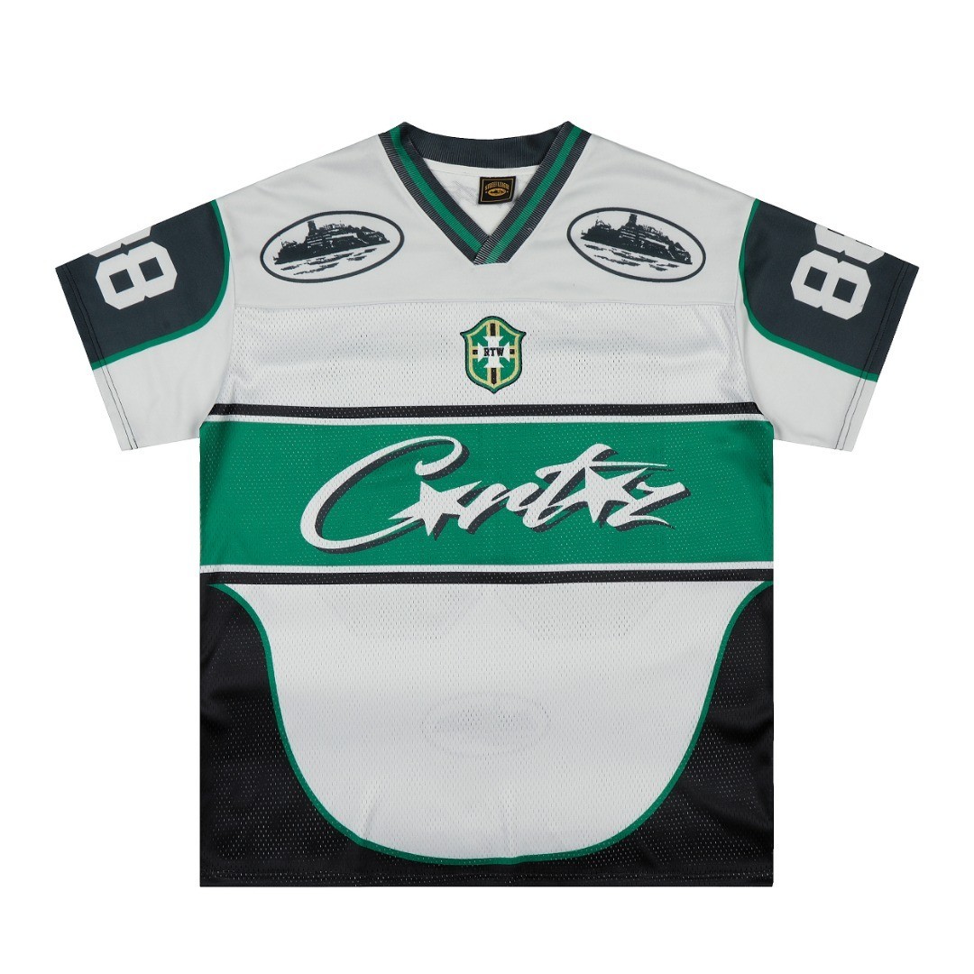 Corteiz Jersey V-neck Tee New 88