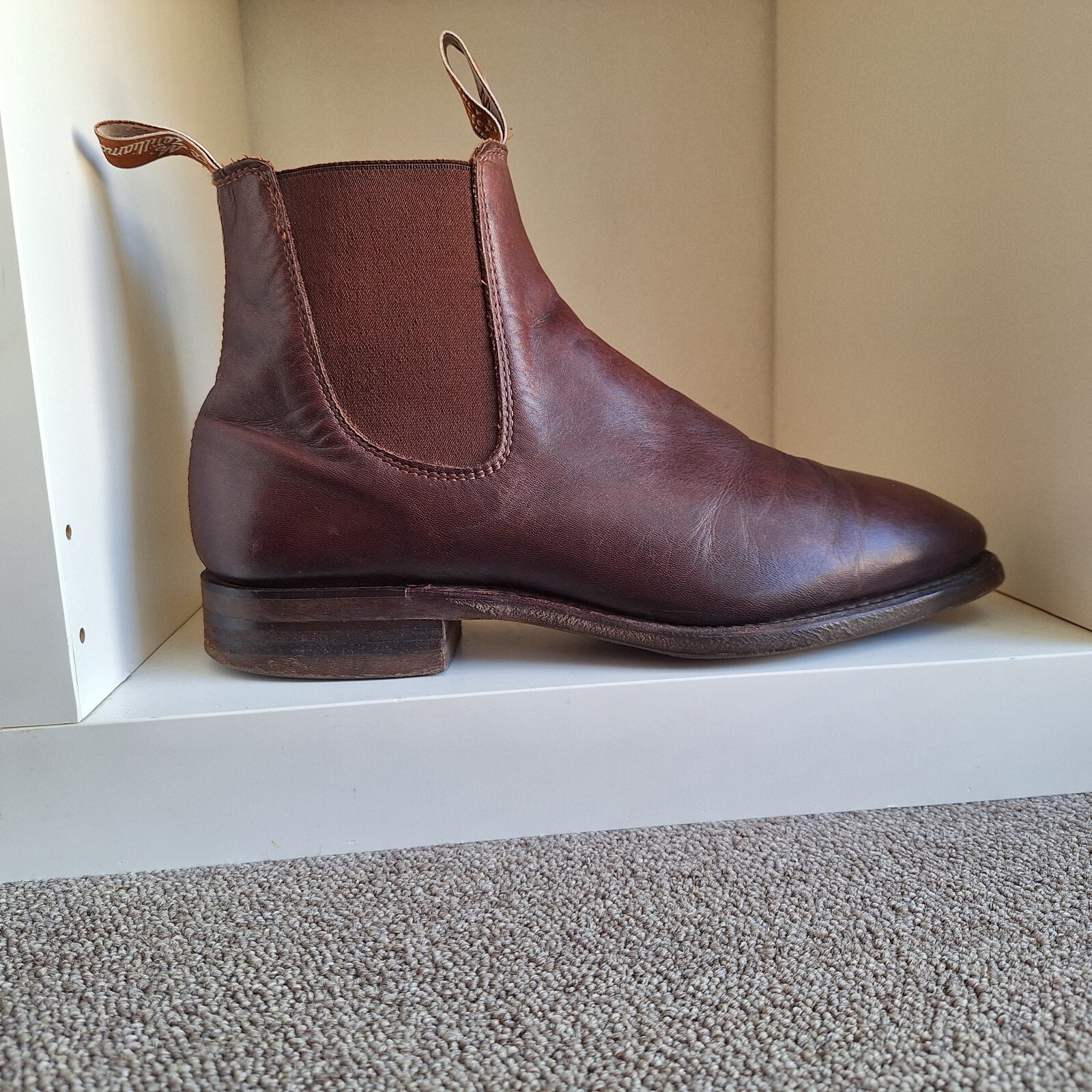 RM williams Leather Comfort Craftsman Chelsea Boots UK 7.5G US 8.5 Ladies 10