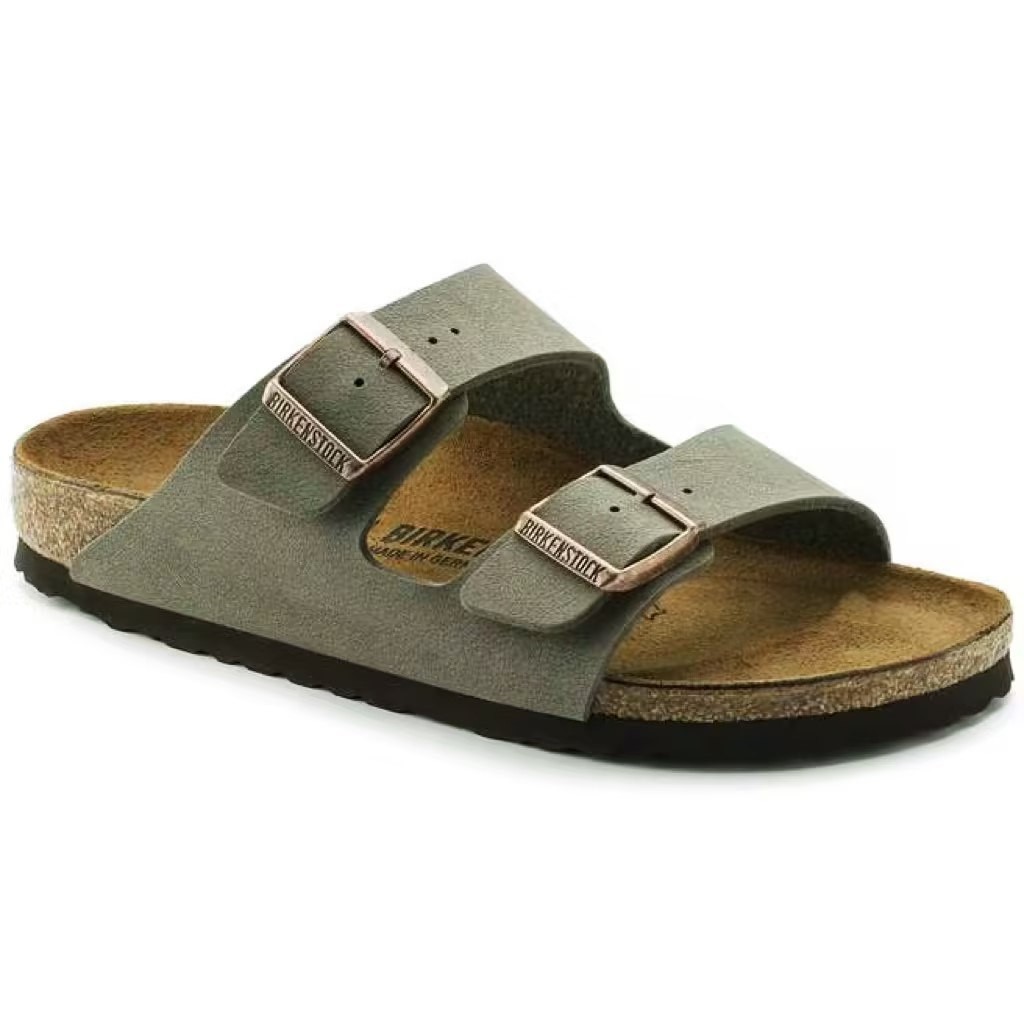 Birkenstock Arizona Birko-Flor Soft Footbed Women’s Sandals Select Size-Stone