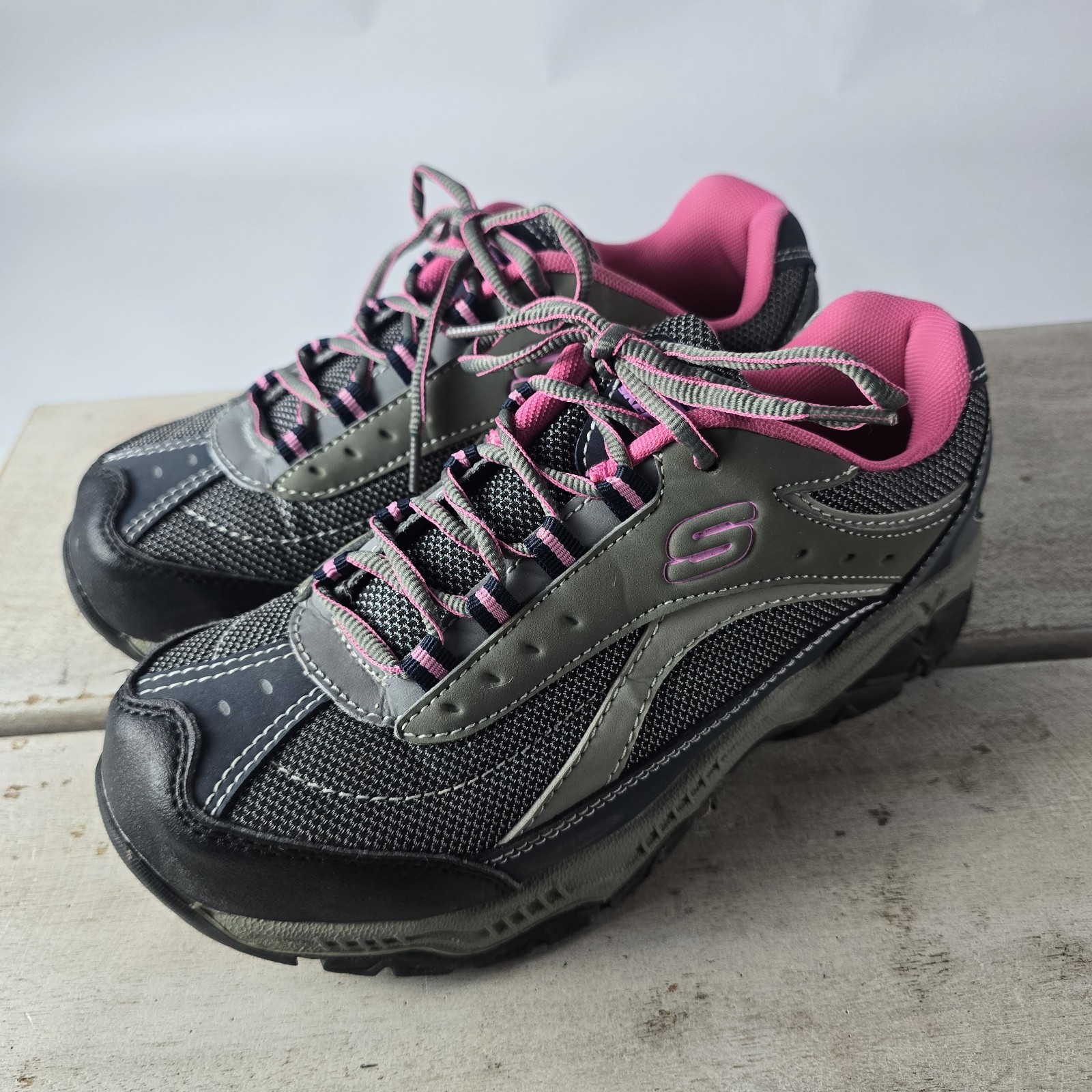 Mint Skechers Doyline Work Composite Toe Memory Foam Sneakers Work Shoes 8