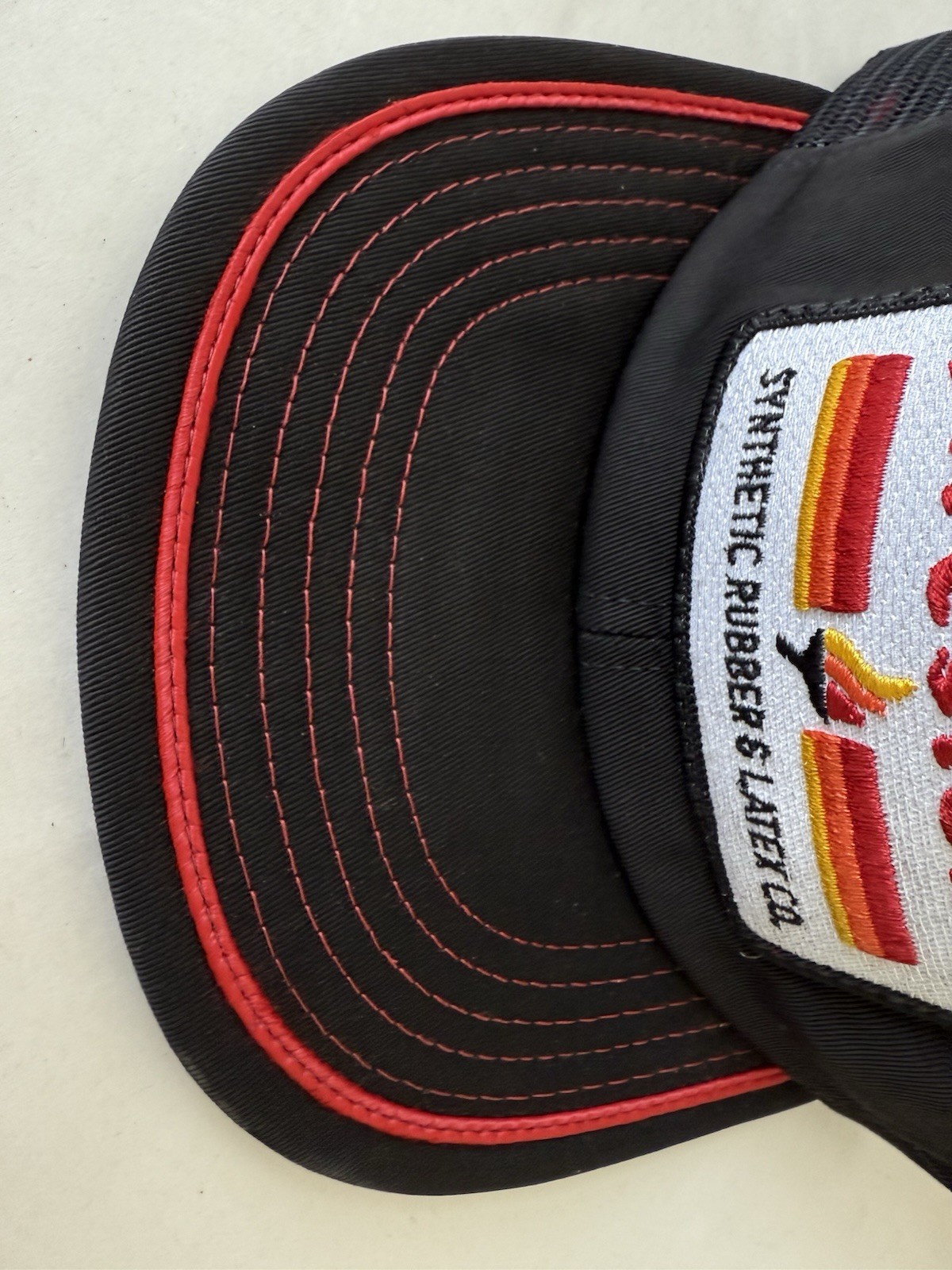 Vtg Firestone Synthetic Rubber & Latex Co Patch Hat Snapback Mesh