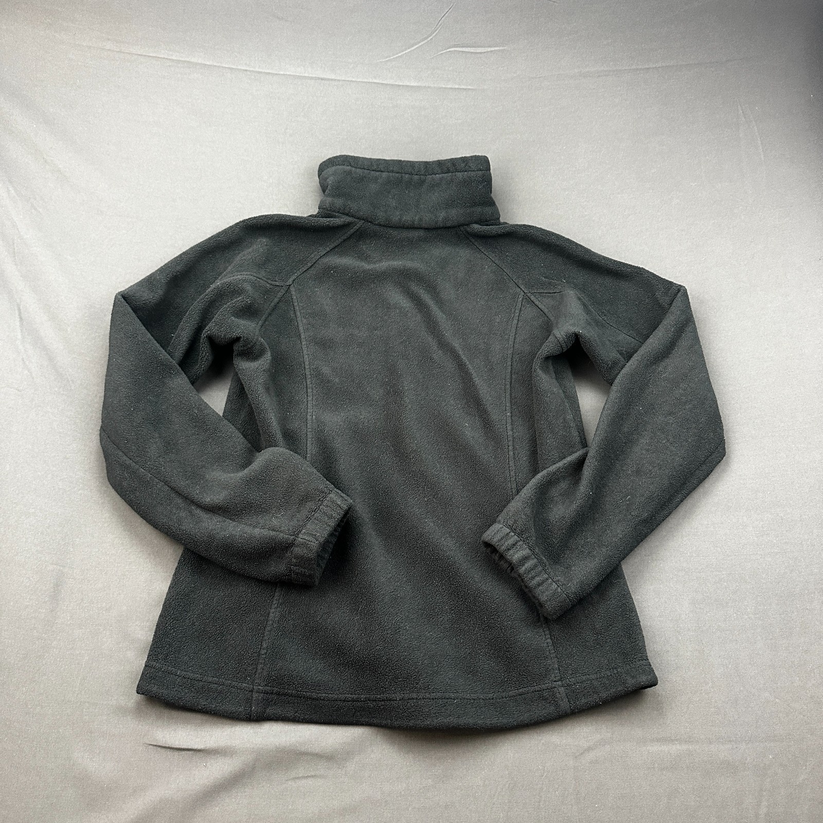 Columbia Sawyer Rapids Fleece Jacket Womens Medium Black Logo Full Zip Outdoor
