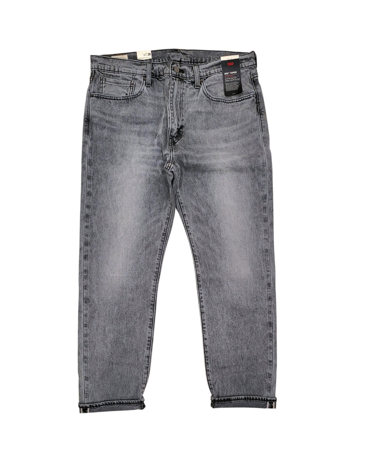 Levi’s Men’s 502 Taper Fit Premium Selvedge Jeans Grey 295071582
