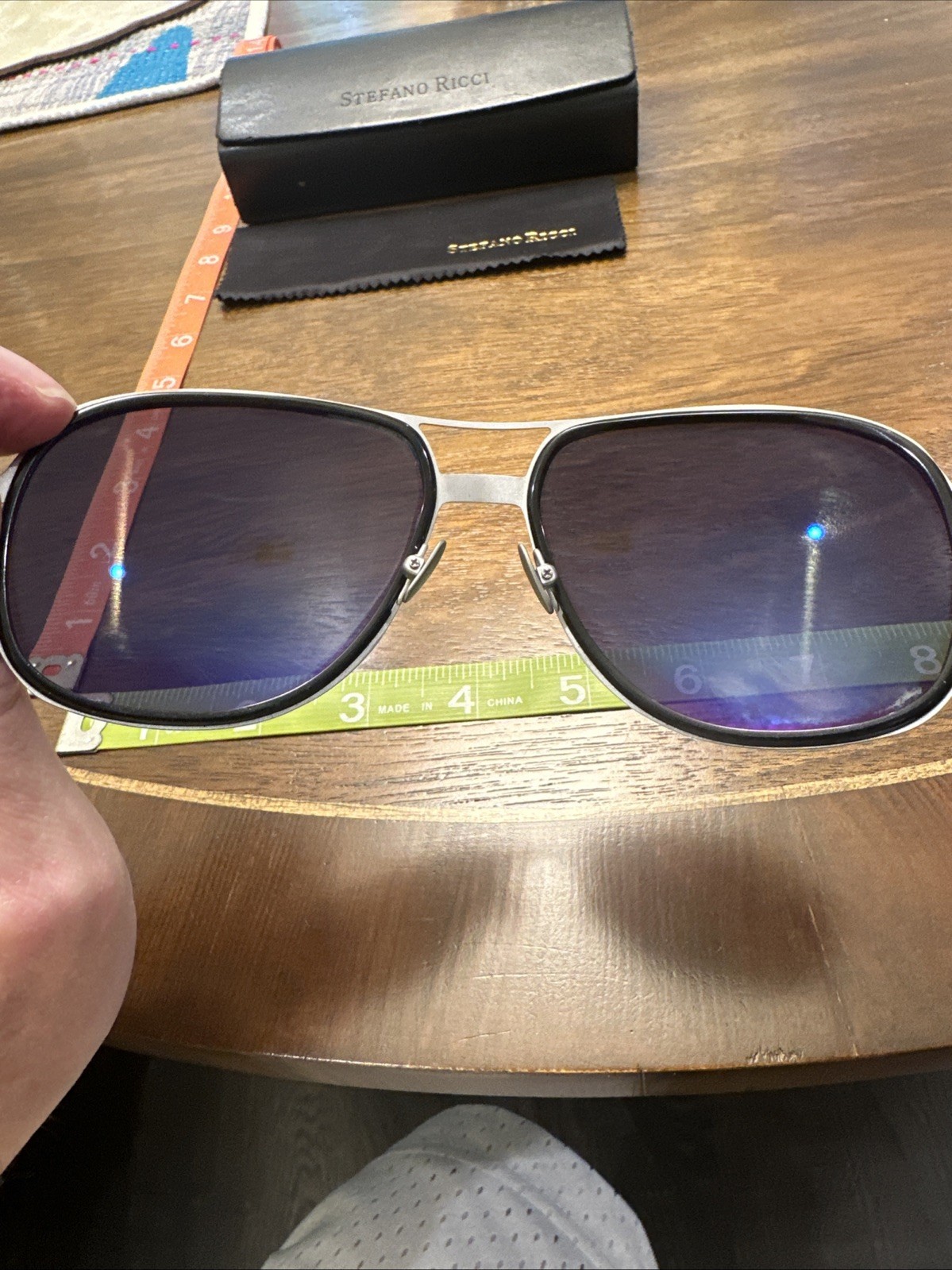 $1500 Rare Stefano Ricci Heritage Titanium Sunglasses