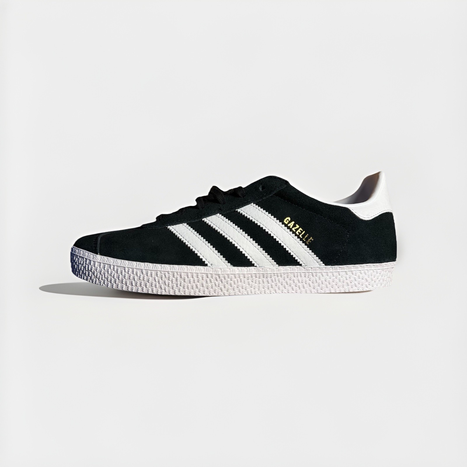 Adidas Gazelle BB5476 Suede Sneakers Youth Size 6.5 Core Black/White New x1 Shoe