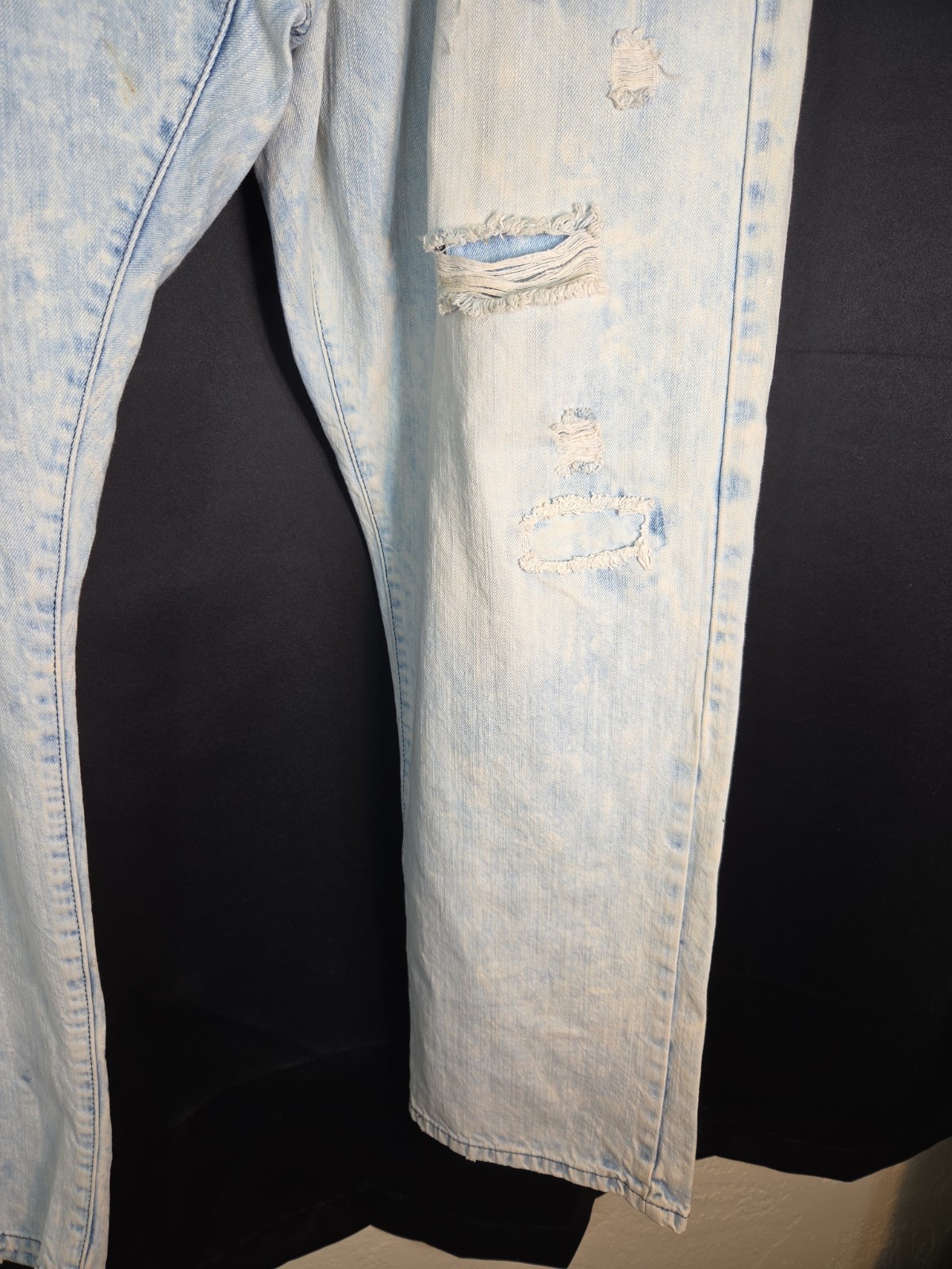 Southpole Mens Jeans 48 to 50″x 32″ 100% Cotton Acid Wash Denim Retro Distressed