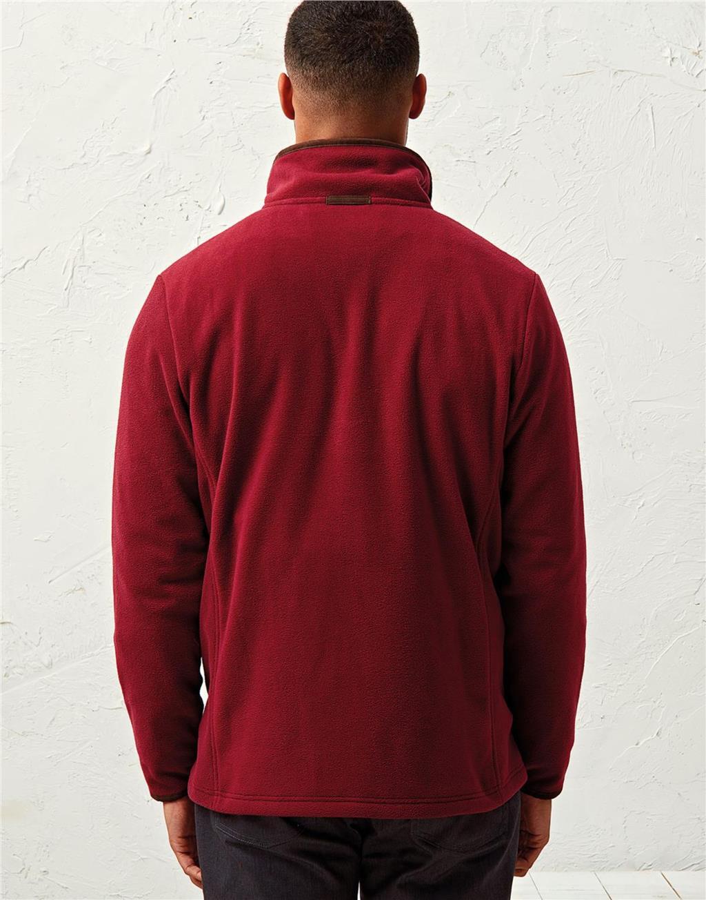 Premier Mens Zip Up Fleece Jacket Plain High Neck Zipped Jumper Warm Outerwear
