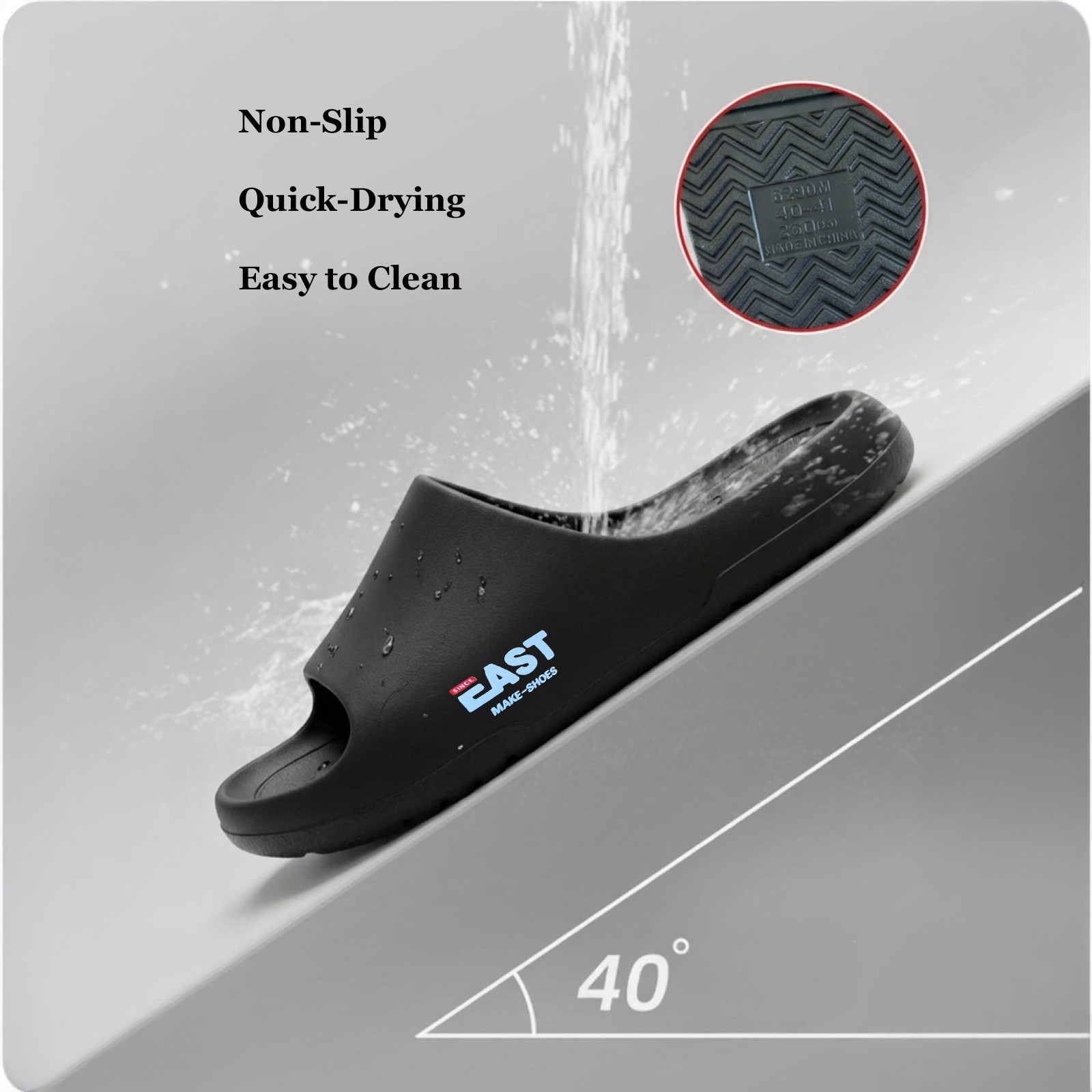 Unisex Cloud Slides Platform Slippers Non-Slip Thick Sole Sandals Shower Shoes