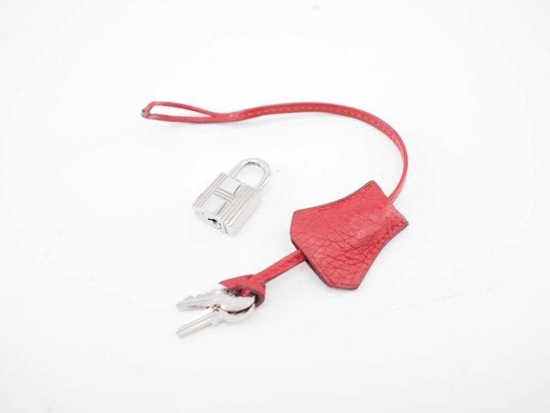 HERMES Bolide 31 Red Rouge Vif Hand Bag W 32cm x H 24cm x D 13cm Ladies