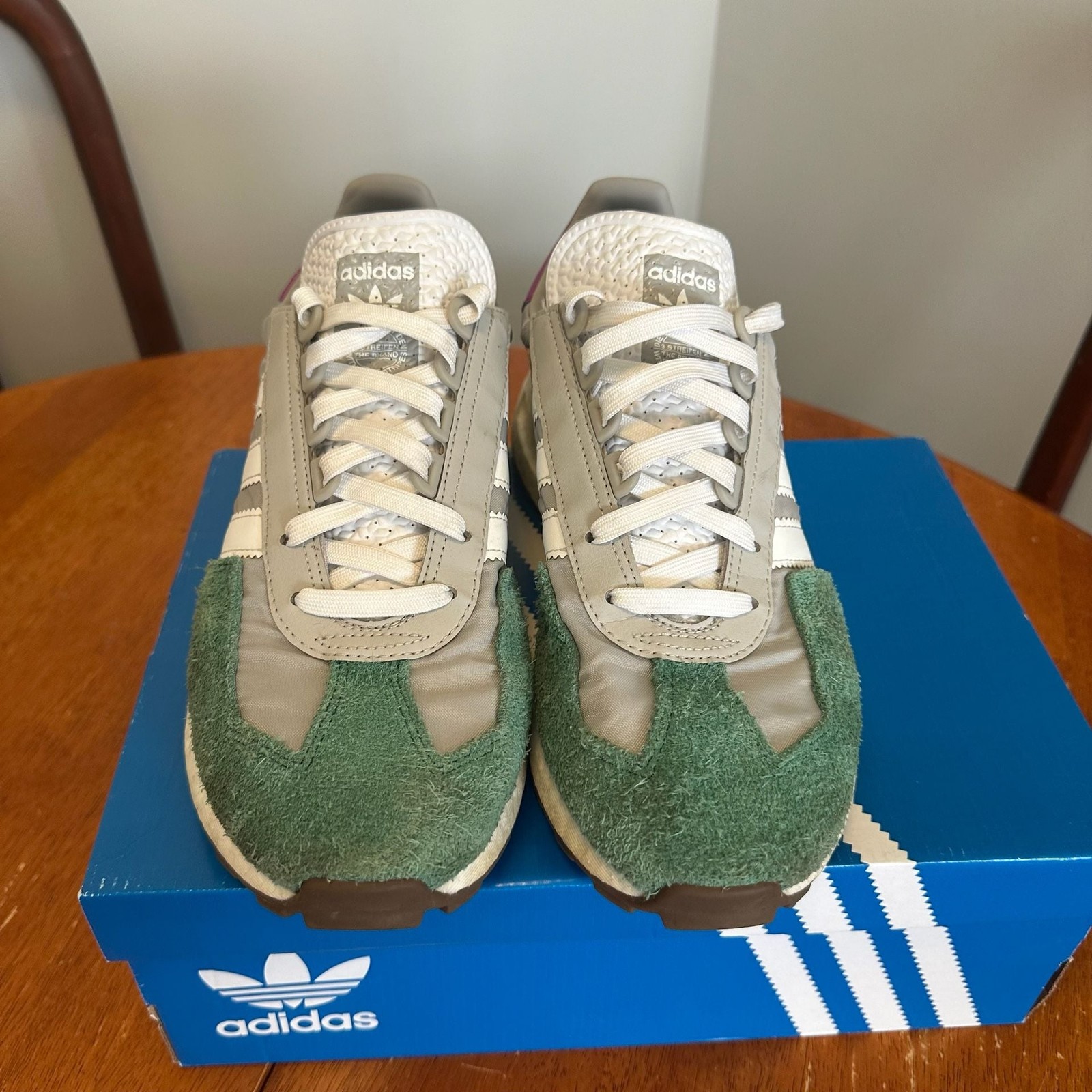 Adidas Retropy E5 Grey Collegiate Green Sneakers H03076