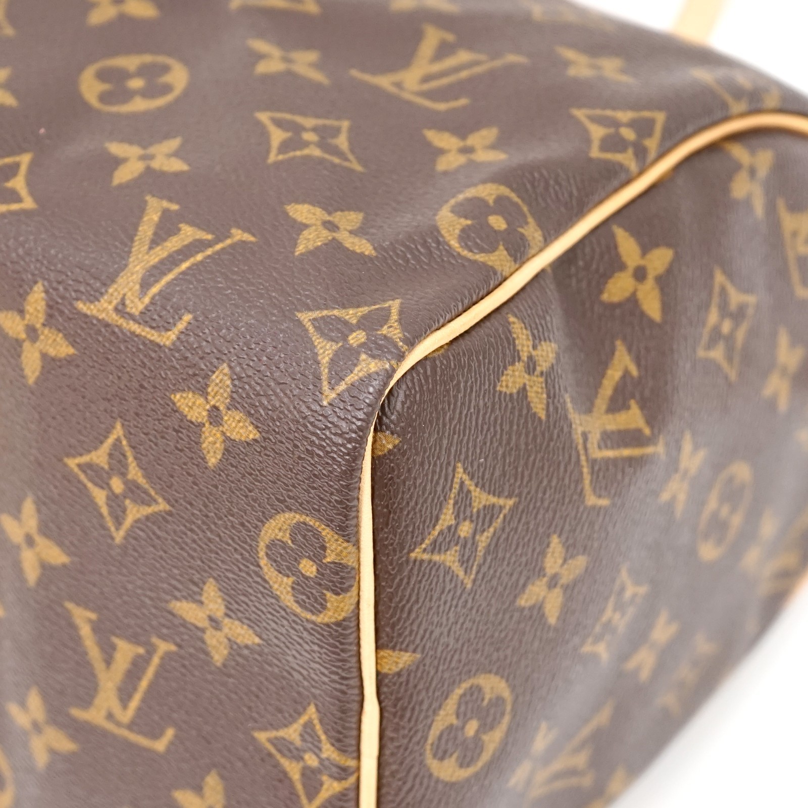 LOUIS VUITTON Speedy 25 Handbag Purse Monogram Canvas M41528 SP1068 w/Padlock