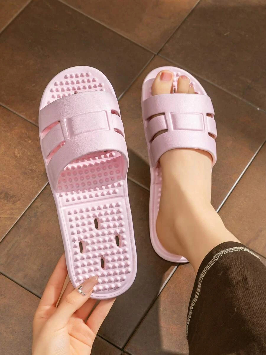 Foldable Travel Slippers Women Quick Dry Non Slip Shower Shoes