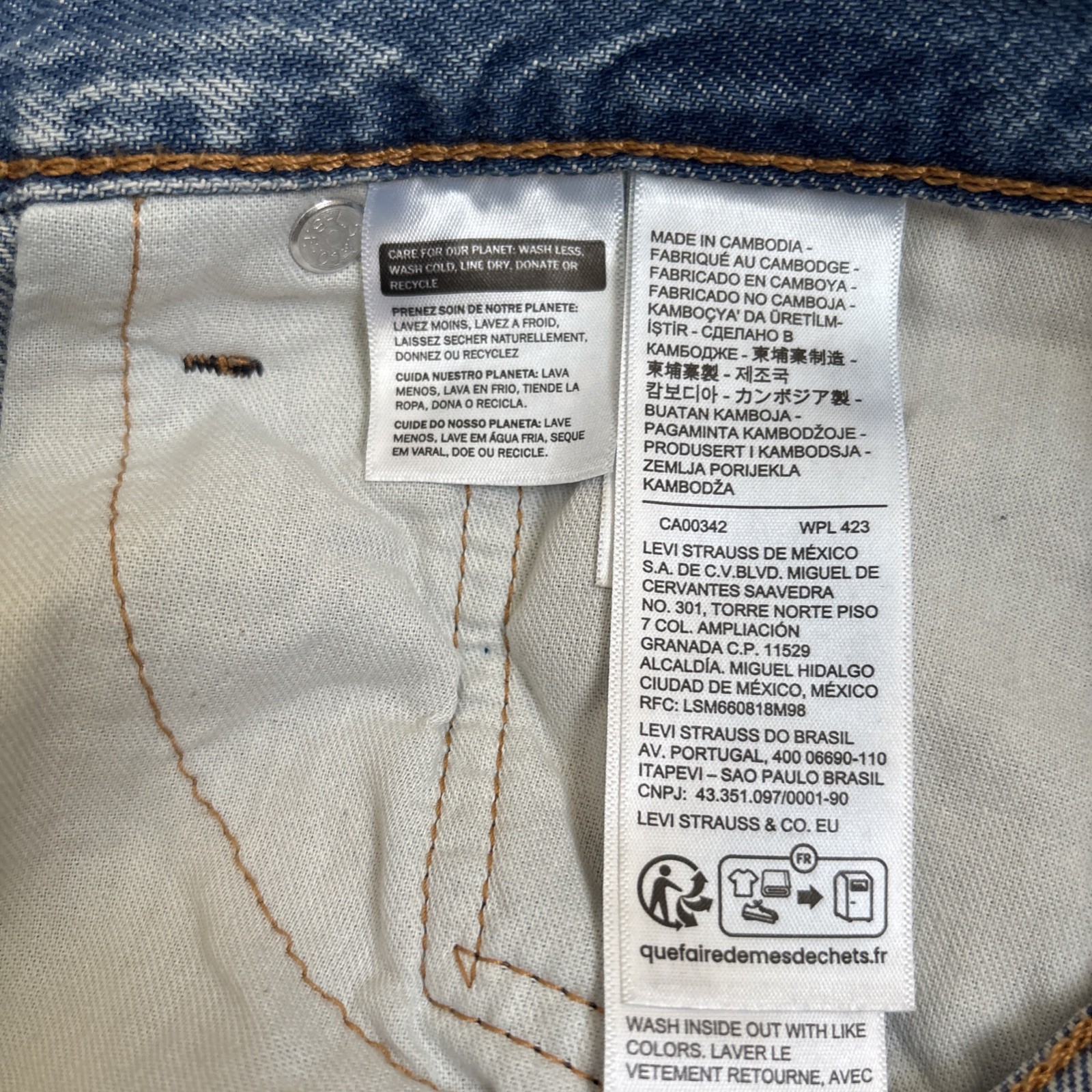 Levi’s 565 Men’s Loose Straight Denim Jeans Light Wash 36×30,Classic Fit NWT
