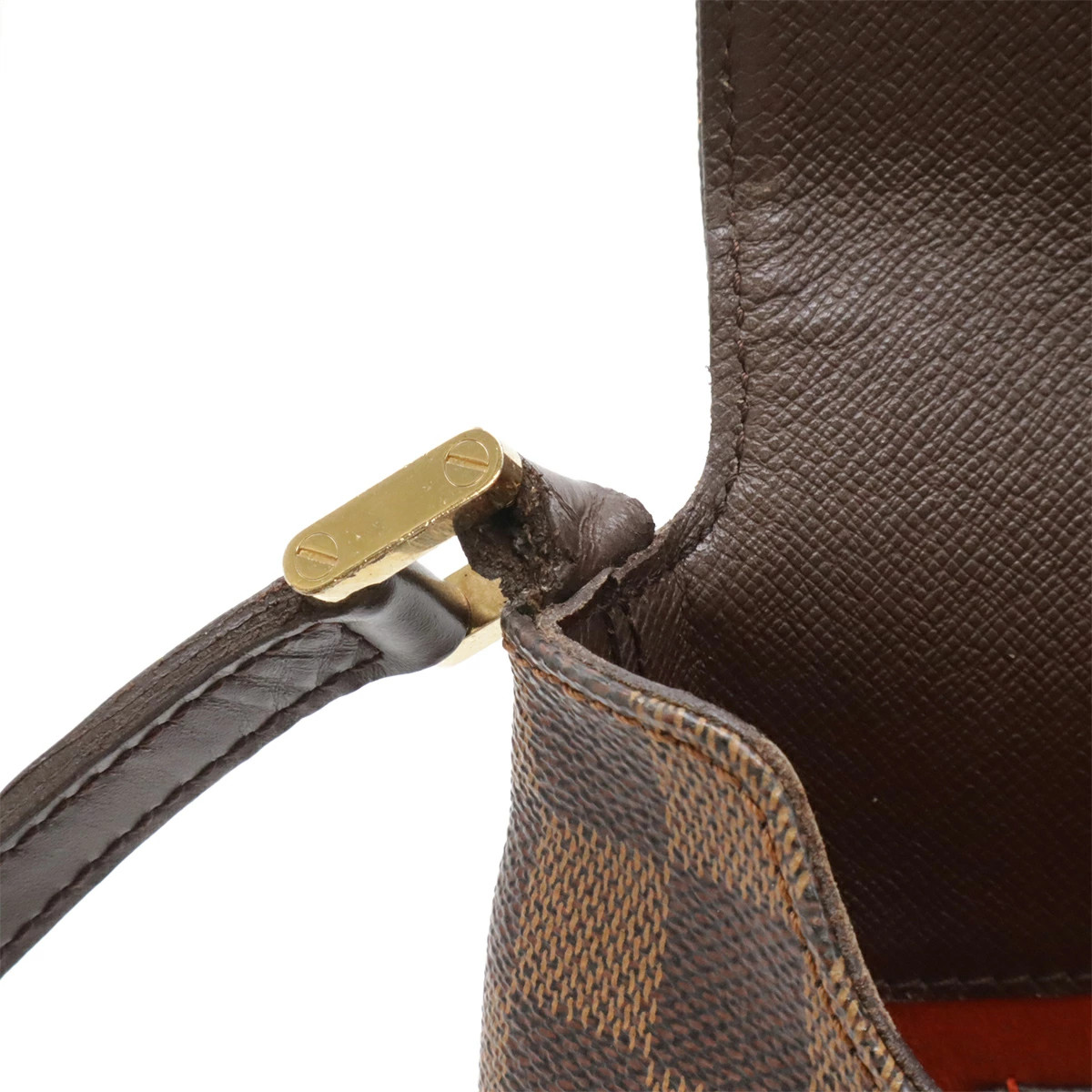 Louis Vuitton Damier N51301 Shoulder Bag Check Canvas Brown Unisex #BLB2168
