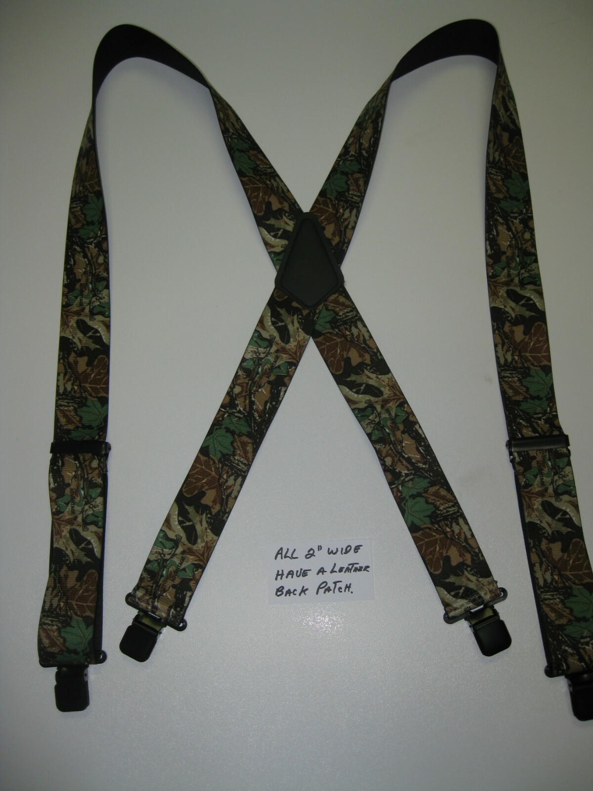 Men’s X Style Camouflage Advantage Suspenders with Industrial Clips, USA Made