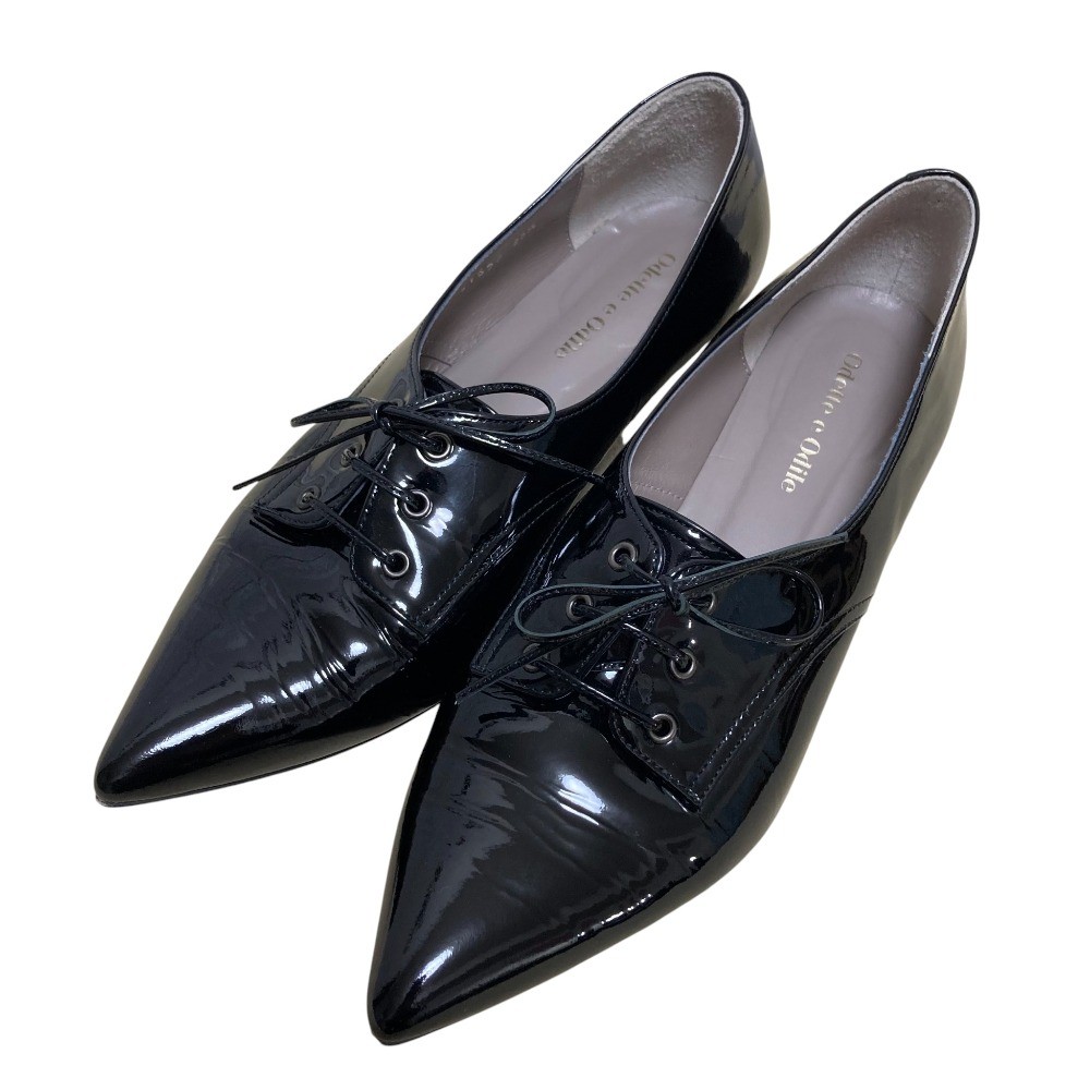 ODETTE E ODILE Lace-Up Shoes, Back Heel Pumps, Size 9.3, Black Women USED