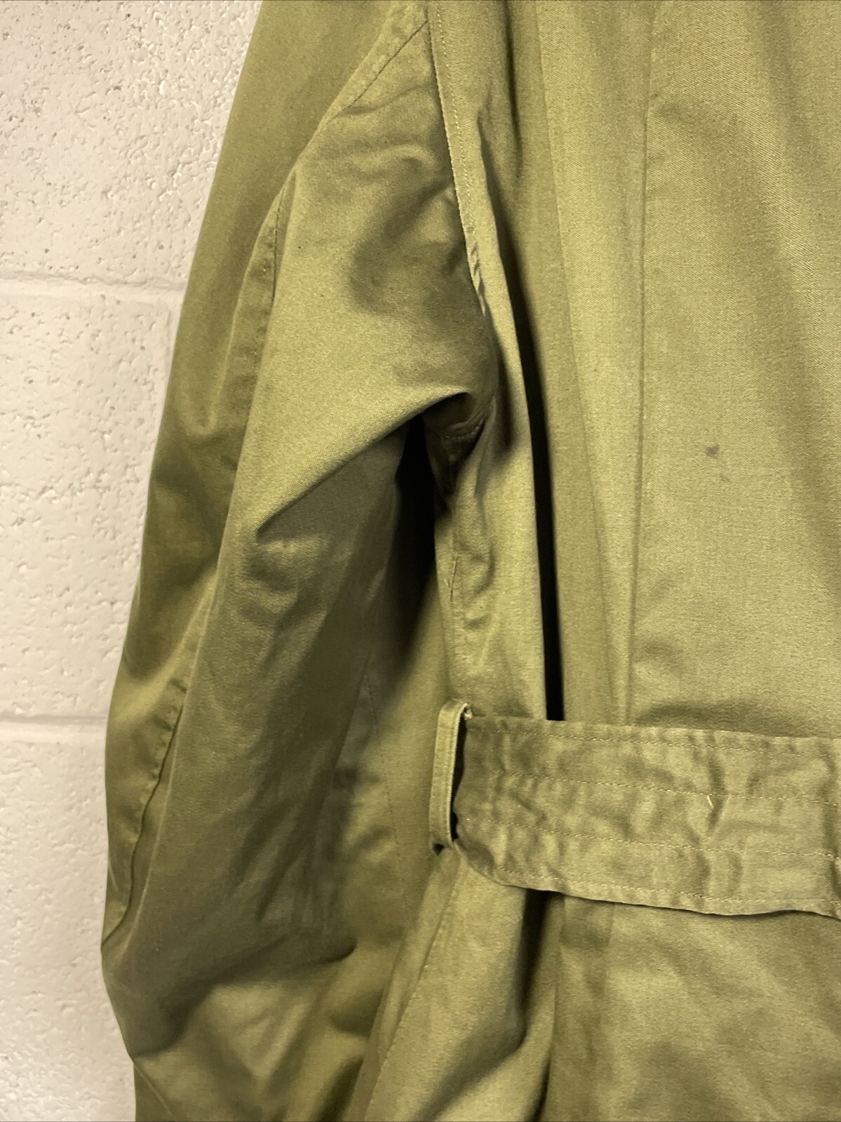 1953 Korean War US Army Winter Great Coat Lining OG-107 Overcoat Cotton Small