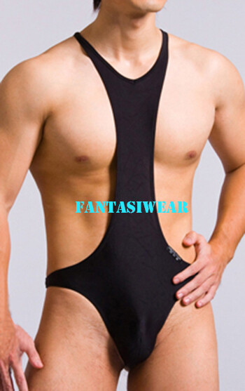 Sexy Mens Wrestling Singlet Thong Gear Bodysuit #420