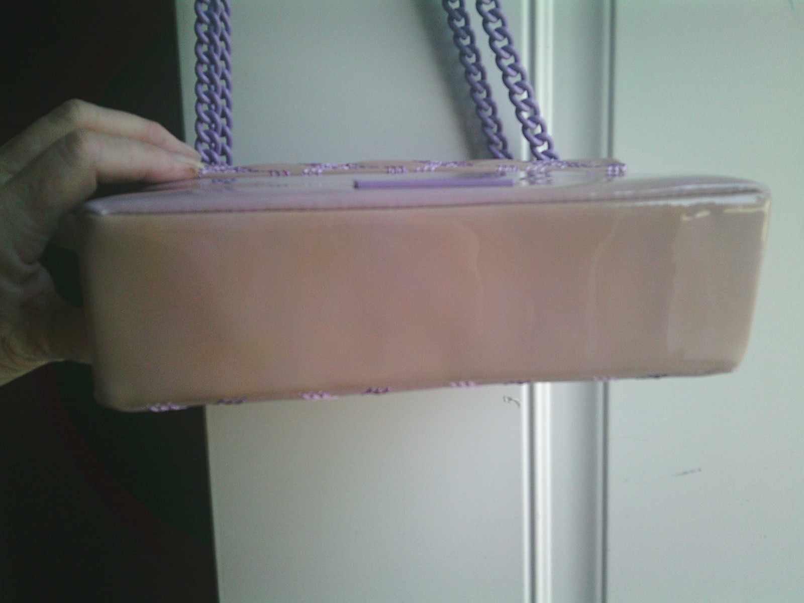 READ DESCRIPTION KURT GEIGER LONDON MINI KENSINGTON DRENCH PATENT LEATHER BAG