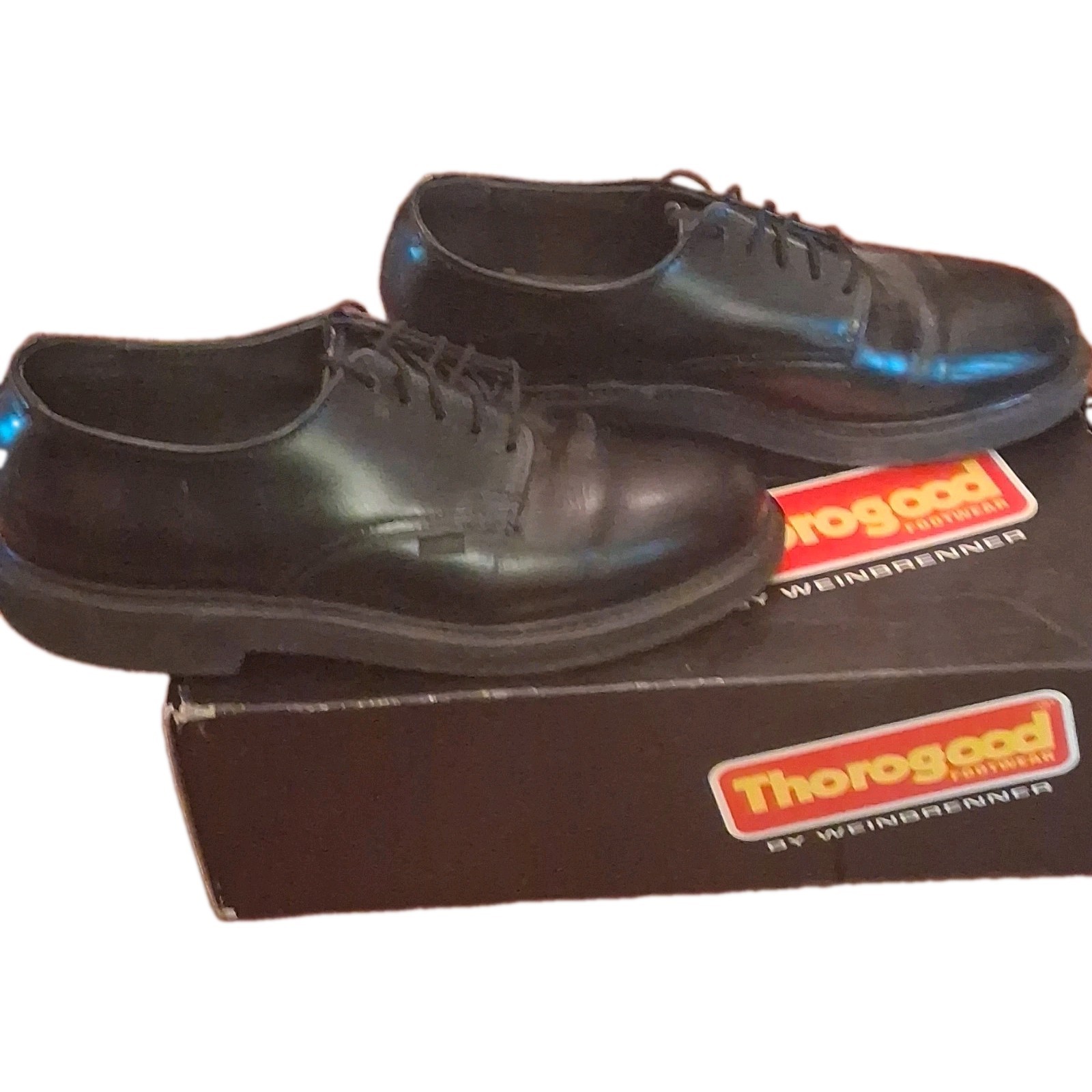 Thorogood Men’s Black Leather Lace-Up Oxford Dress Shoes 6.5 D 834-6130