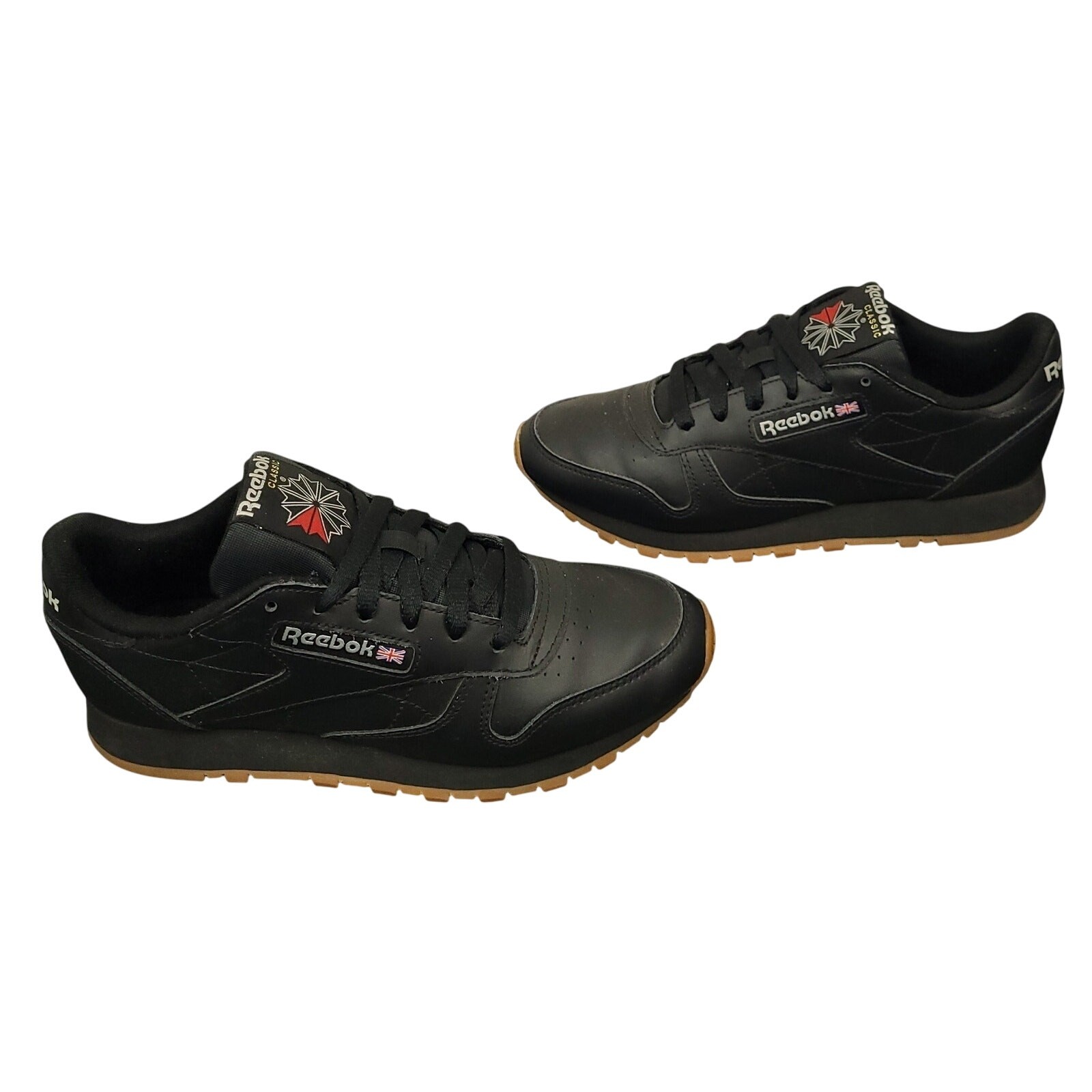 Reebok Men’s Classic Leather Gum Sneakers Sz 8 GY0954 Streetwear Retro Black
