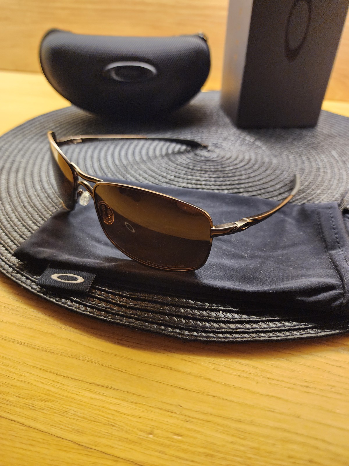 Oakley Crosshair 2.0 Alloy Metal Frame Bronze Prizm Polarized Lens Full Pack New