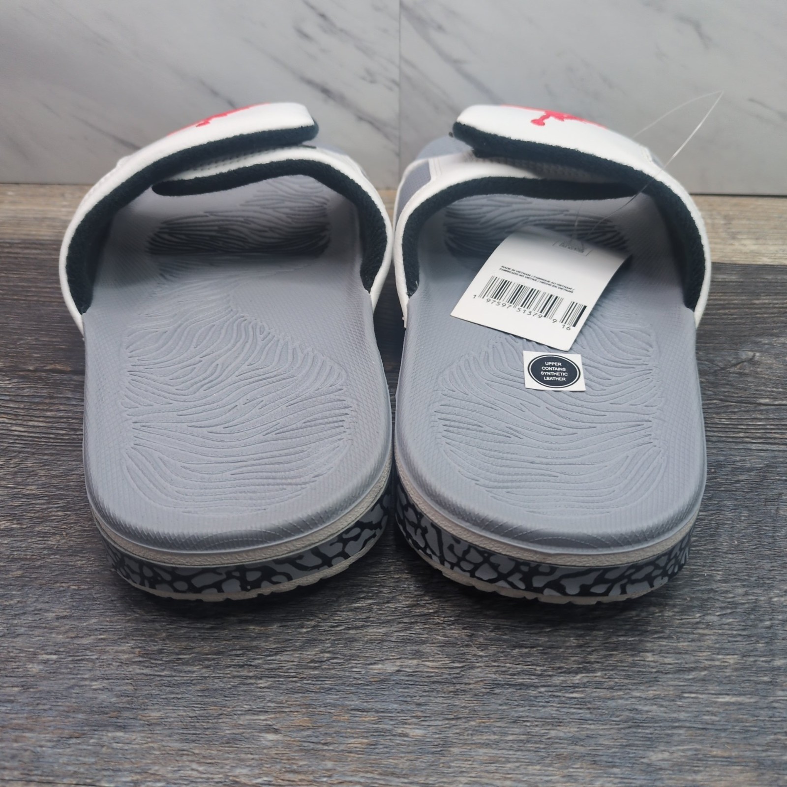 Air Jordan Hydro 3 Slides Summit White Cement Grey Men’s Size 8 854556-101