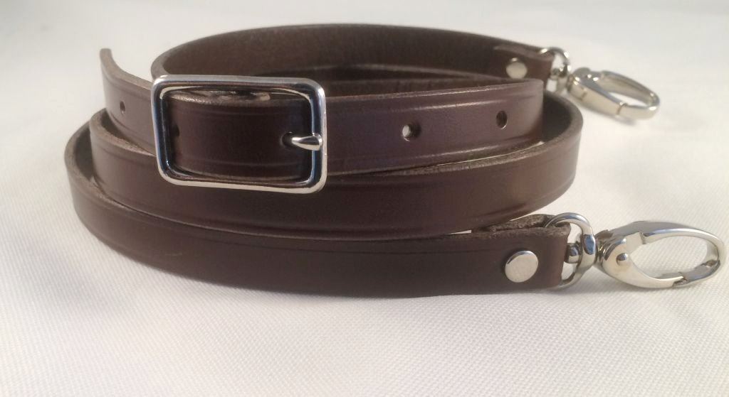 1/2″ Cowhide Leather Adjustable Cross Body Purse Hand bag Replacement Strap HQ