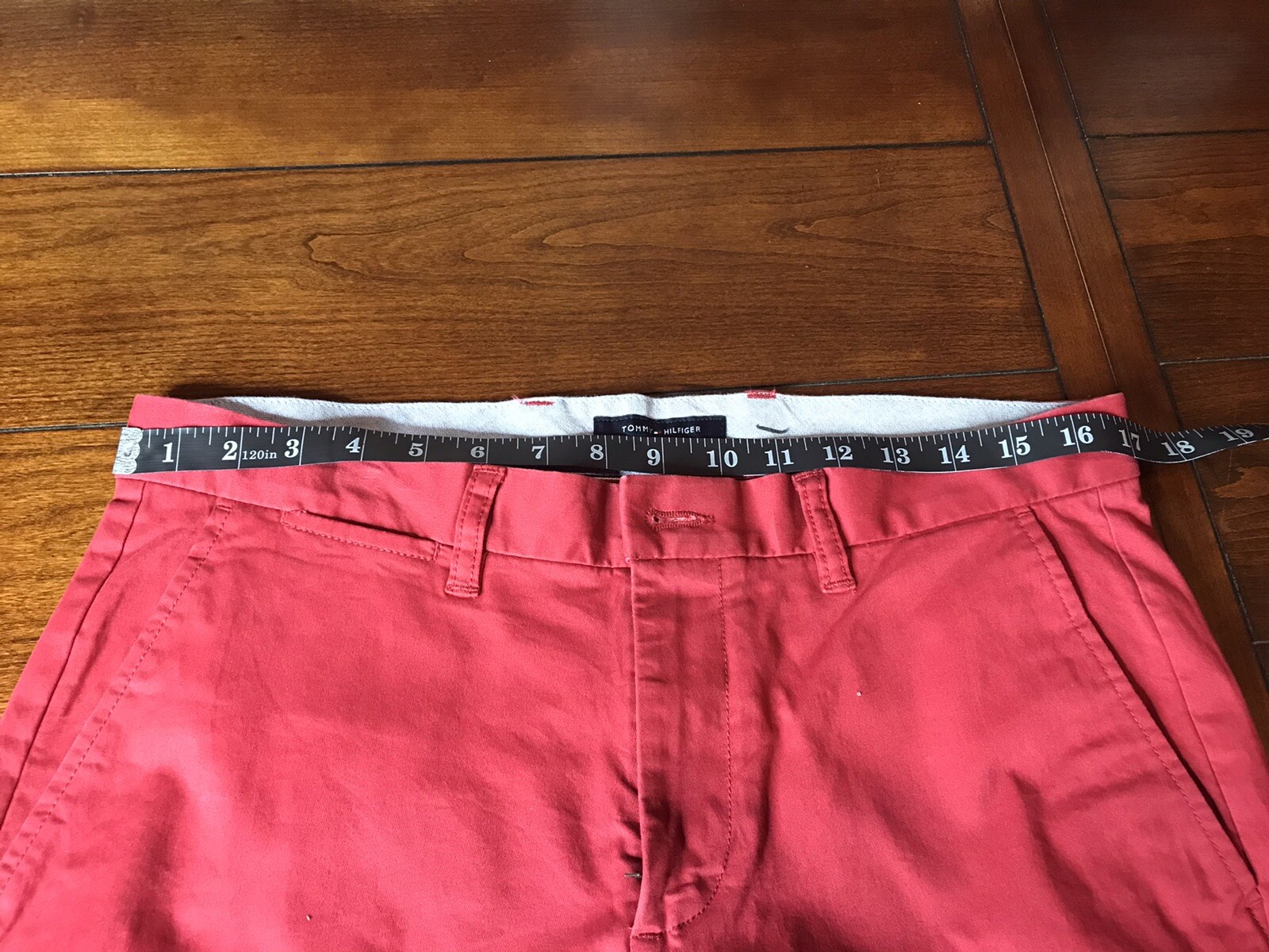 Tommy Hilfiger Men’s pants 32W x 34L RED THFLEX stretch chino pant preppy