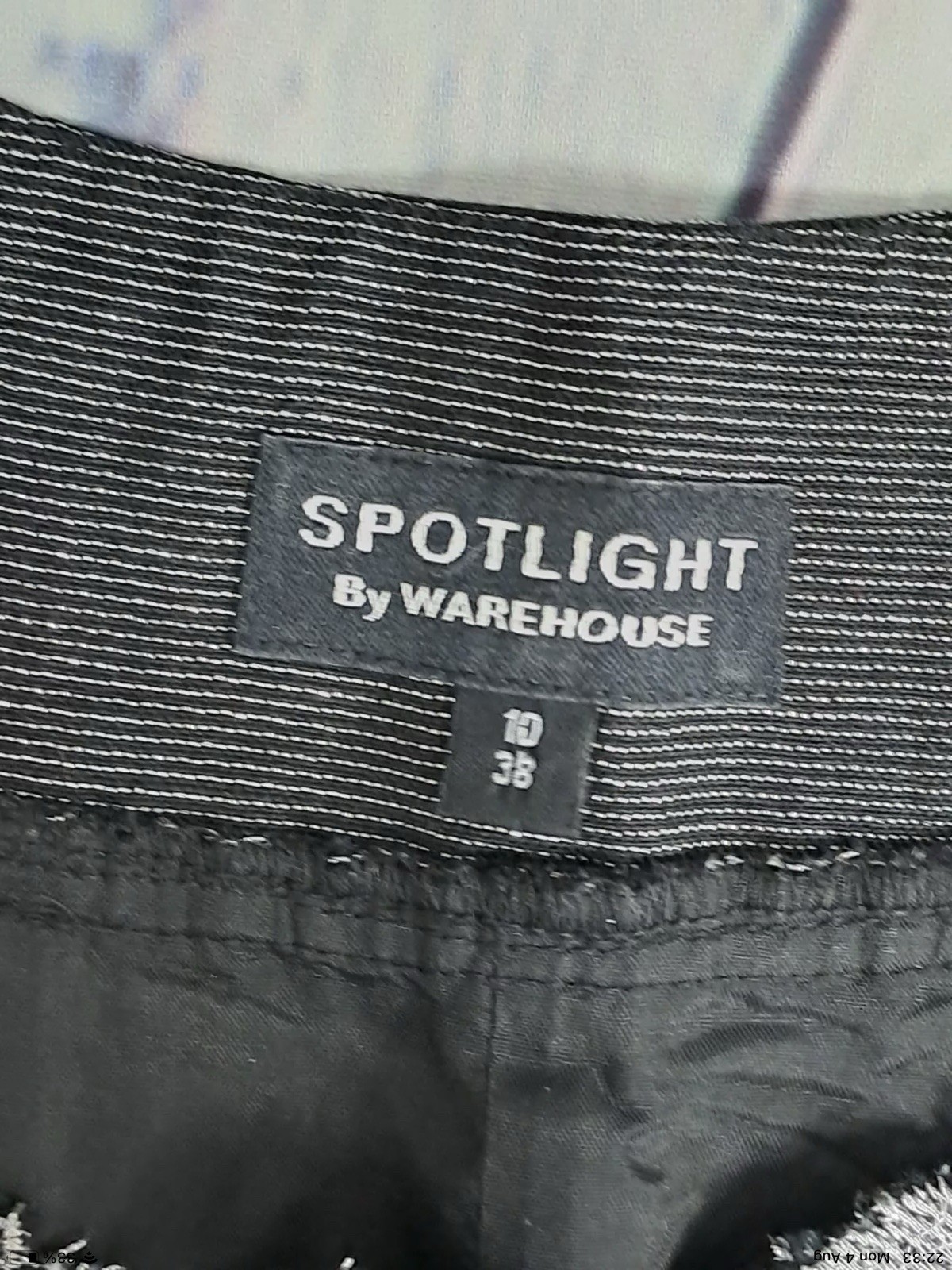 Warehouse Spotlight Dress Women’s Size 10 Black Silver Embroidered Lined