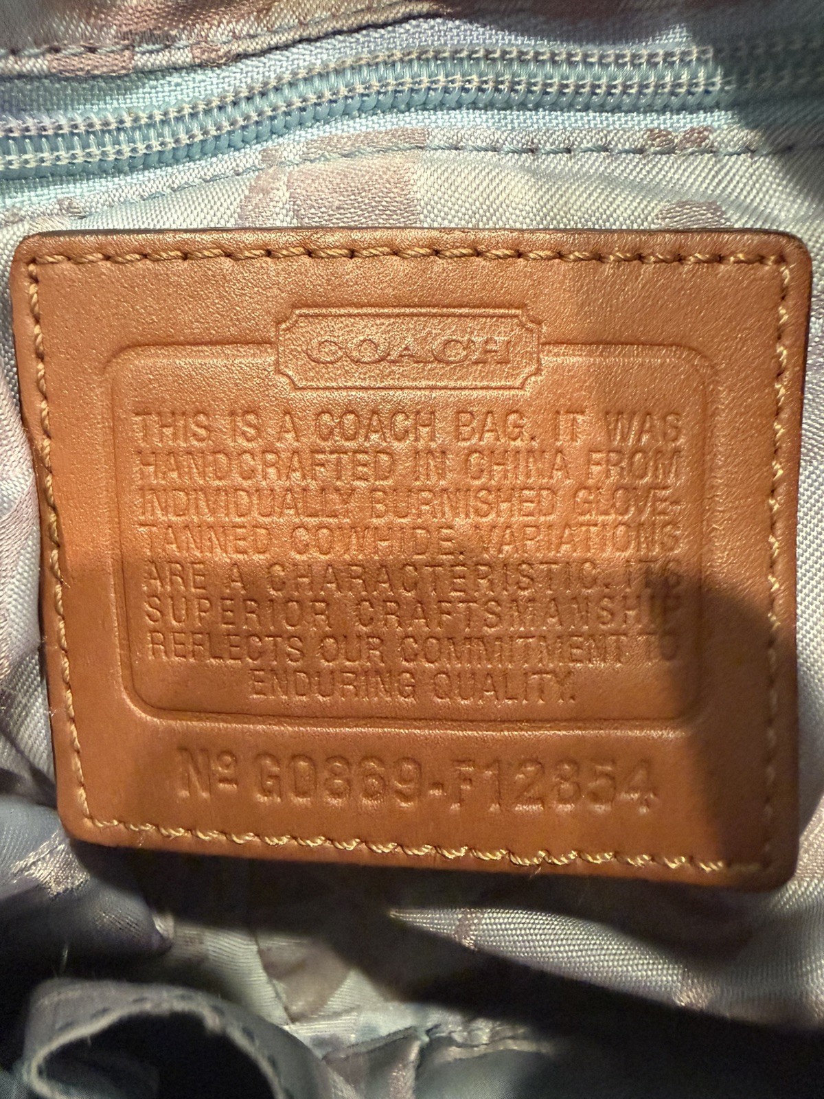 Vintage Coach Legacy Ali Saddle Handbag Shoulder Bag Purse F12854 65th Anniv.