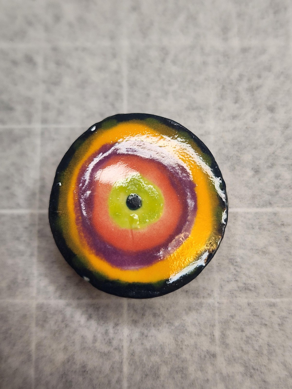 Mid to Lil CeramagnetsHandmade Ceramic Button Magnets – Wearable Art | Colorful